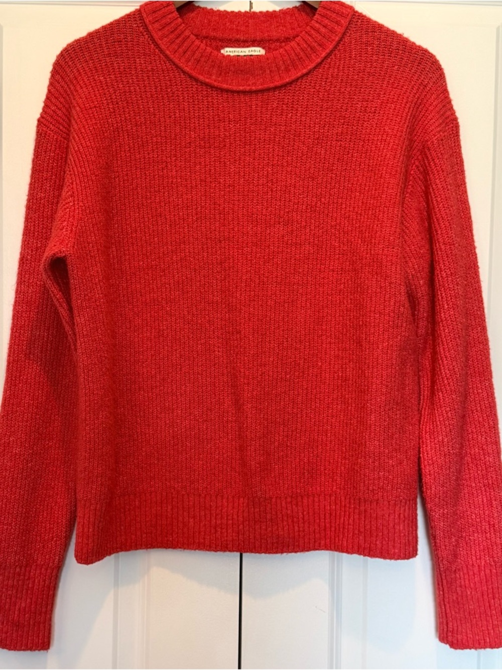American Eagle Outfitters Red Crewneck Sweater